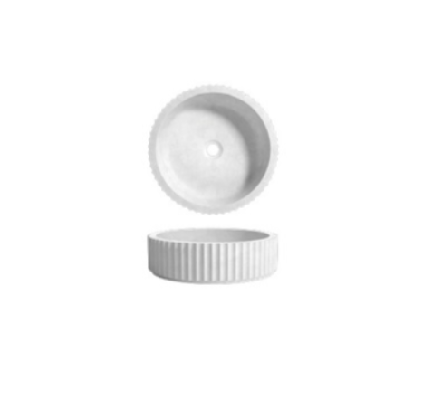 PIAZA Above Counter Basin 400x400x110mm Terrazzo