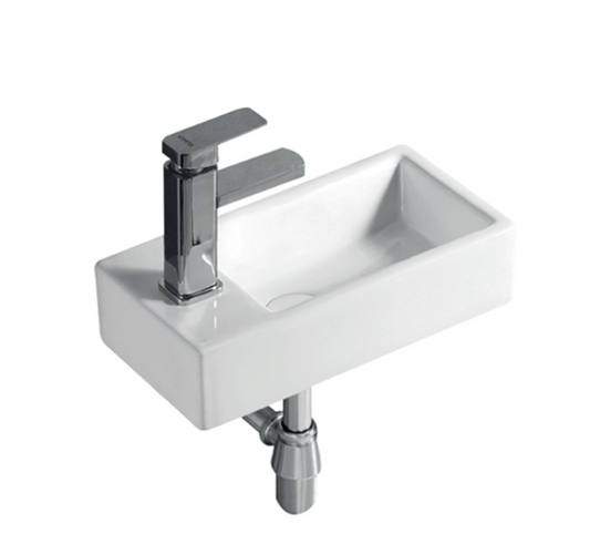 MINI Wall Hung Basin Left Hand Tap