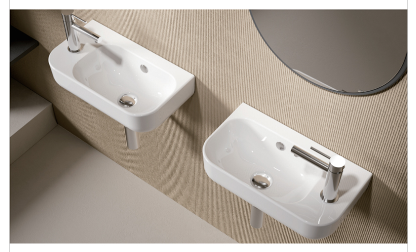 MILAN Wall Hung Basin - Right Hand Tap Hole