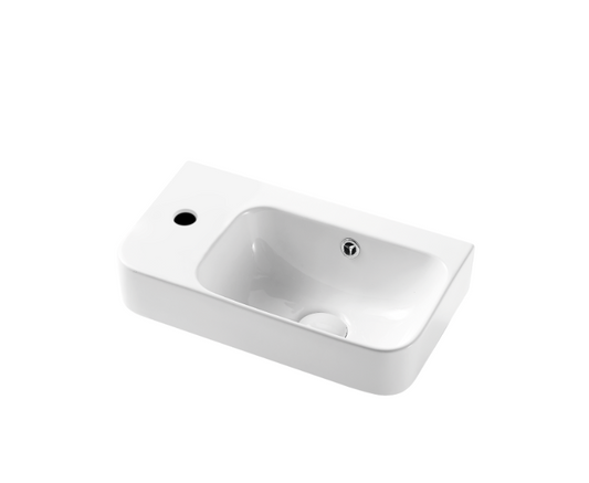 MILAN Wall Hung Basin Left Hand Tap Hole