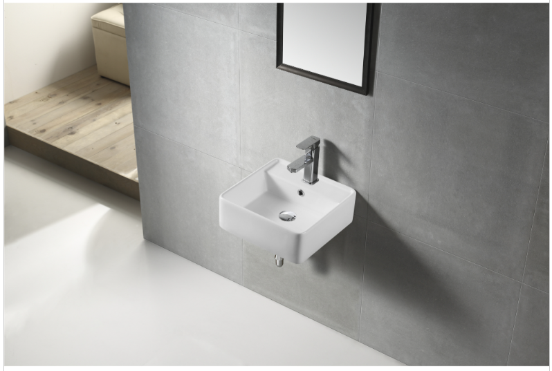 COCO Wall Hung SQ Basin With Bracket 410x410x150mm
