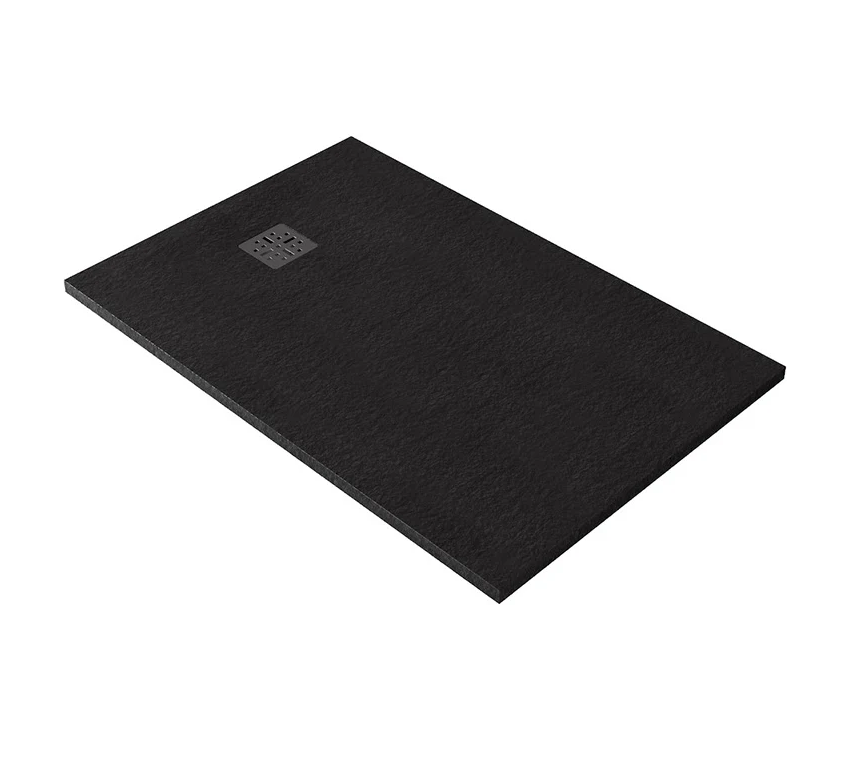 1000 x 1000 Pietra Shower Floor Rear Waste - Available in 4 colours
