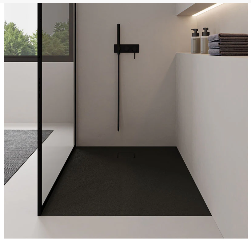 900 x 1600mm Cemento Shower Floor - Available in 4 colours