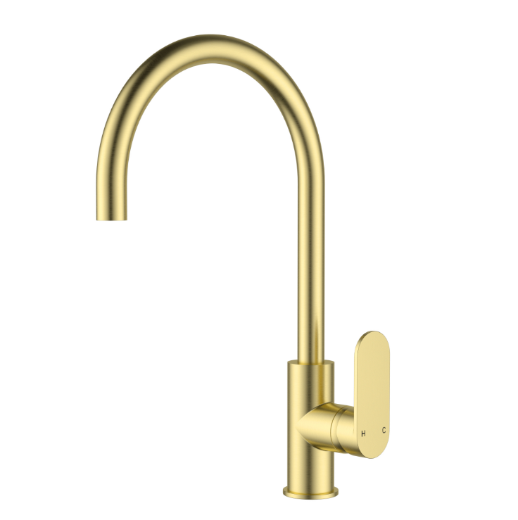 ESORA Slimline Stainless Steel Gooseneck Kitchen &/or Laundry Mixer - Available in 5 Colours