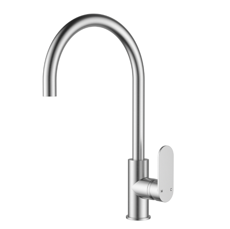 ESORA Slimline Stainless Steel Gooseneck Kitchen &/or Laundry Mixer - Available in 5 Colours