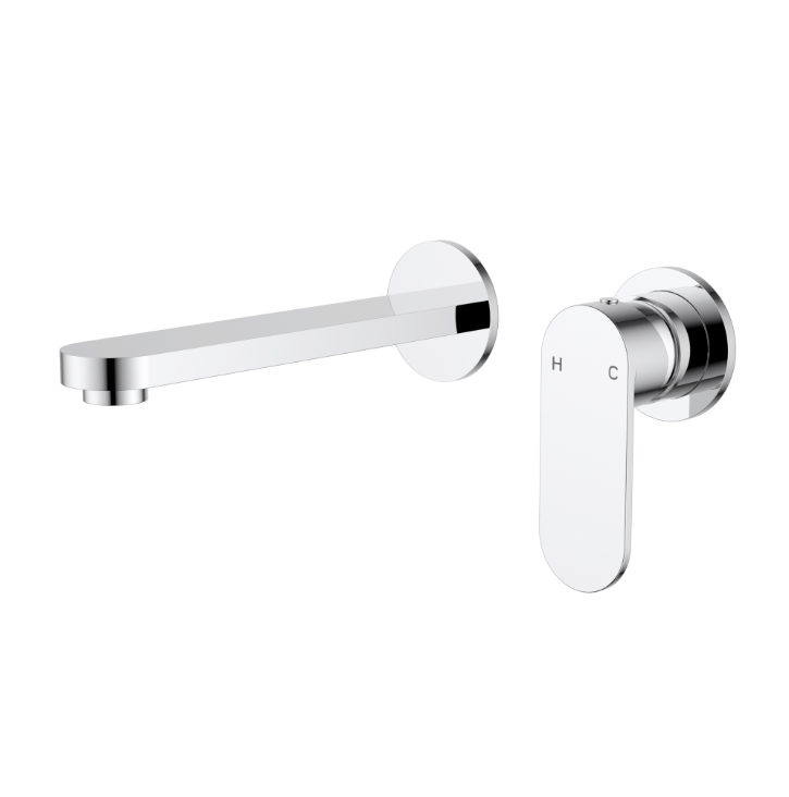 Esora  - Rounded Wall Basin Mixer - Available in 5 Colours