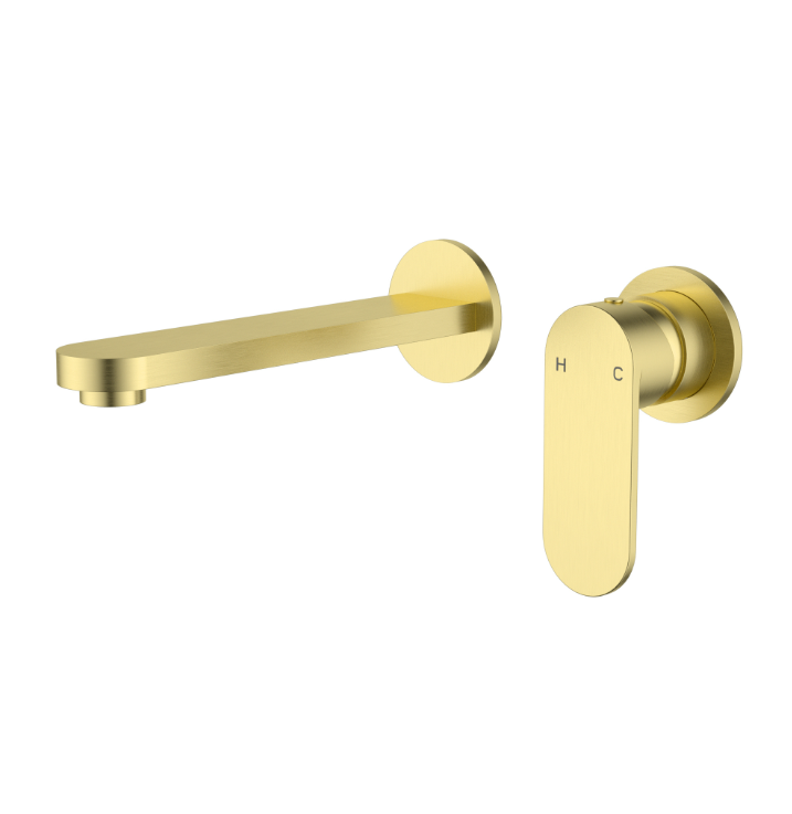 Esora  - Rounded Wall Basin Mixer - Available in 5 Colours