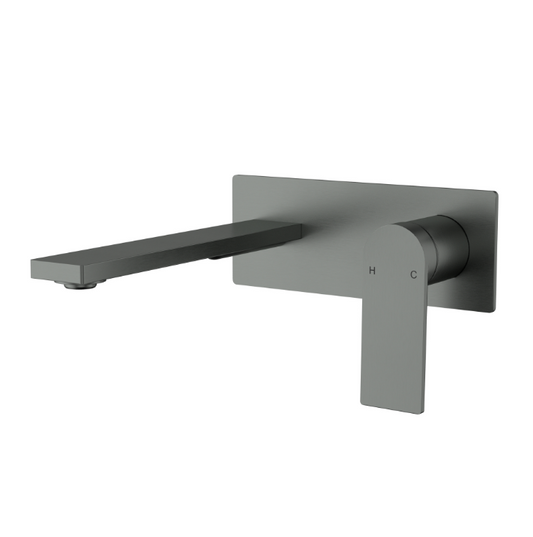 INDUSTRIE III  Wall Basin Mixer with Spout - Available in 5 Colours