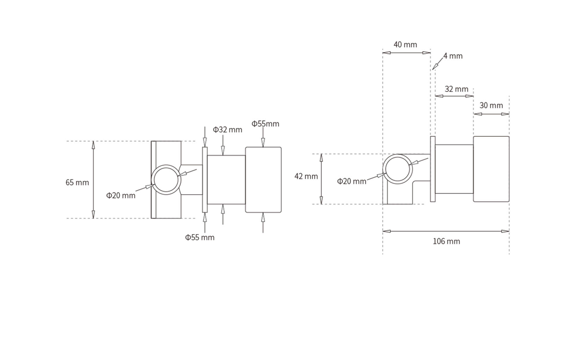 Round Progressive Wall Mixer - Available in 5 Colours