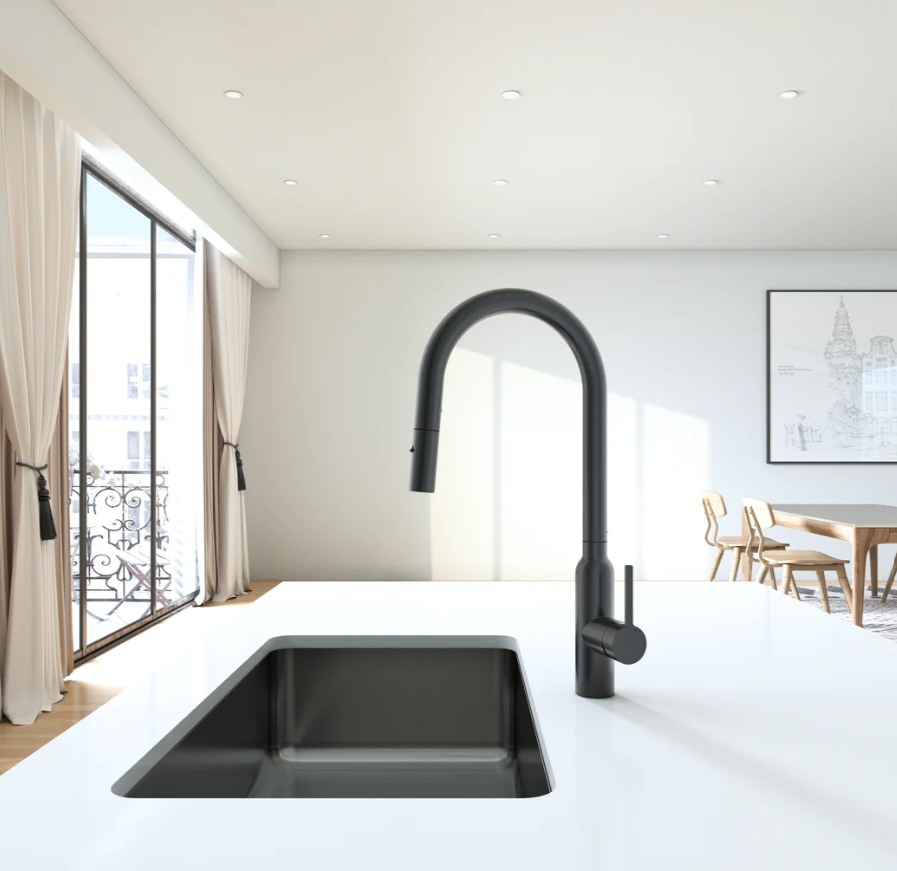 Round Pull Out Kitchen Mixer - Available in 7 Colours