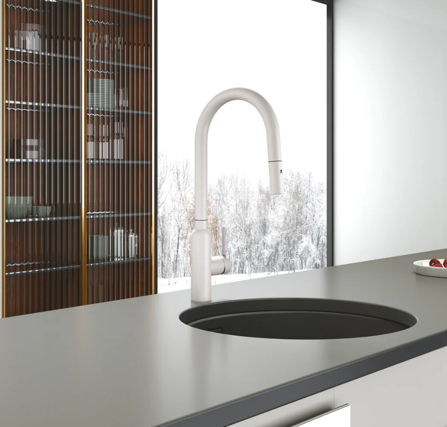 Round Pull Out Kitchen Mixer - Available in 7 Colours