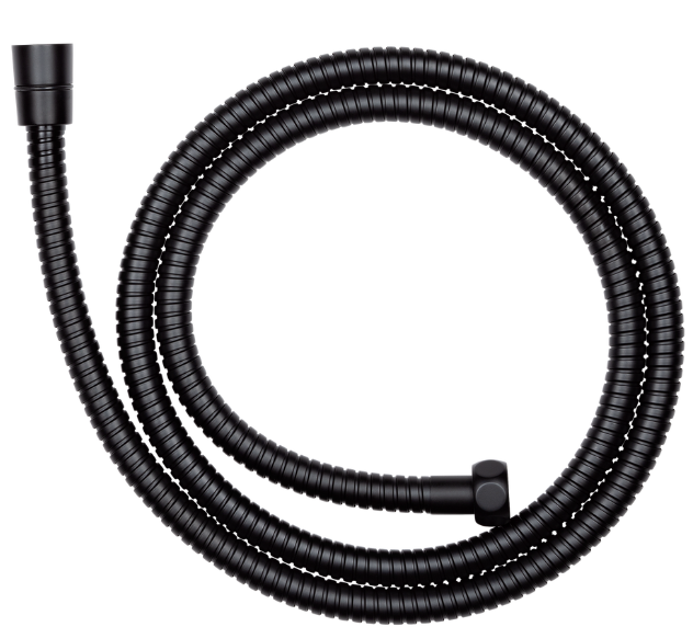 Round Half Shower Rail 200mm head - Available in 5 Colours with SS Hose