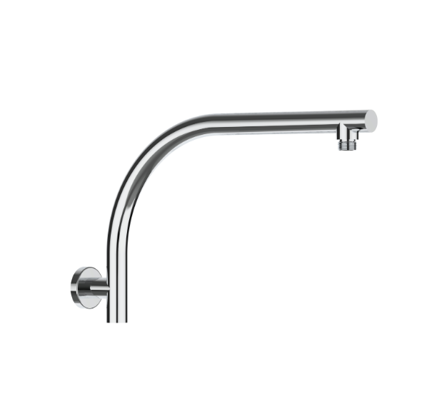 Round Curve Wall Shower Extension Arm - Available in 5 Colours
