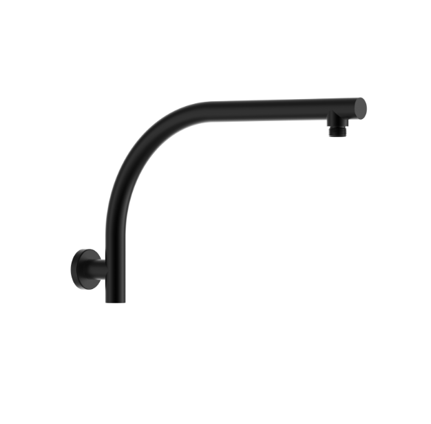 Round Curve Wall Shower Extension Arm - Available in 5 Colours