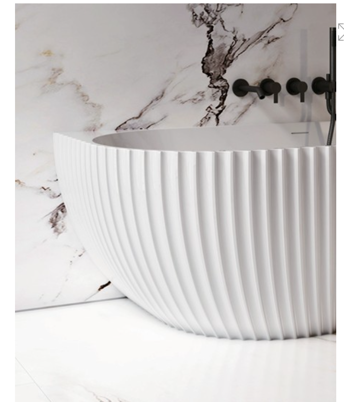 KHEUB CLARENCE 1700 MATTE WHITE BTW WITH OVERFLOW BATH