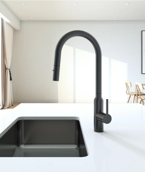 Round Pull Out Kitchen Mixer - Available in 7 Colours