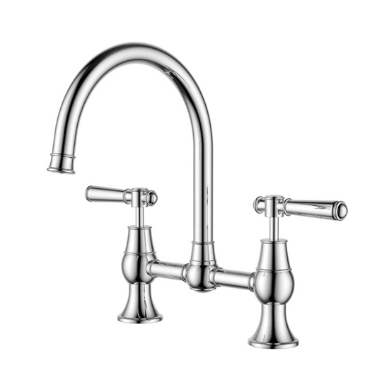 Victorian Bridge Kitchen Tap Set - Available in 4 Colours