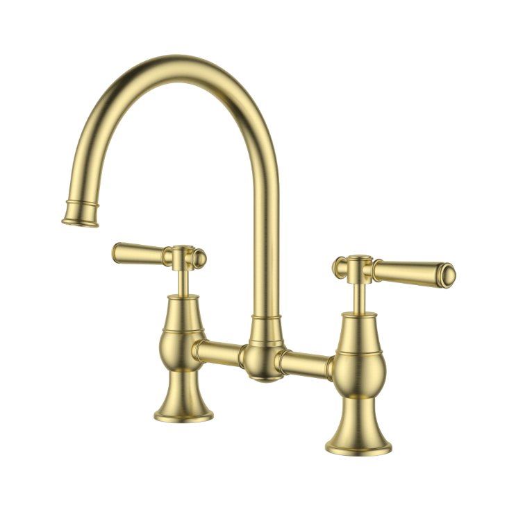 Victorian Bridge Kitchen Tap Set - Available in 4 Colours