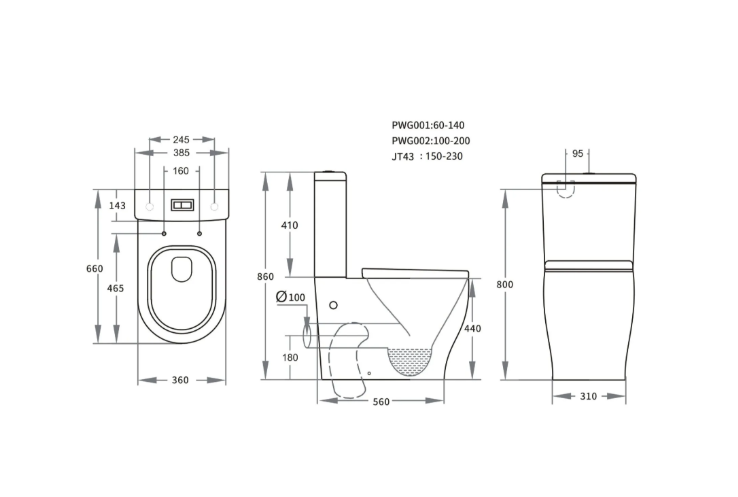 Lumia Tornado Rimless Toilet Suite