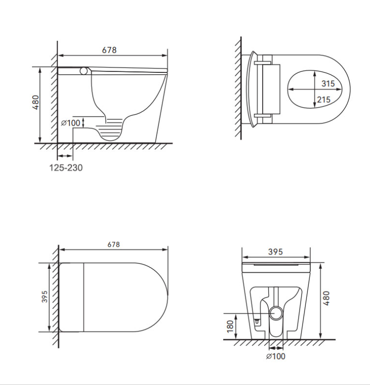 ZENMO IQ Compact Built-in Water Tank Smart Toilet