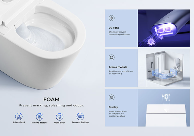ZENMO IQ Compact Built-in Water Tank Smart Toilet