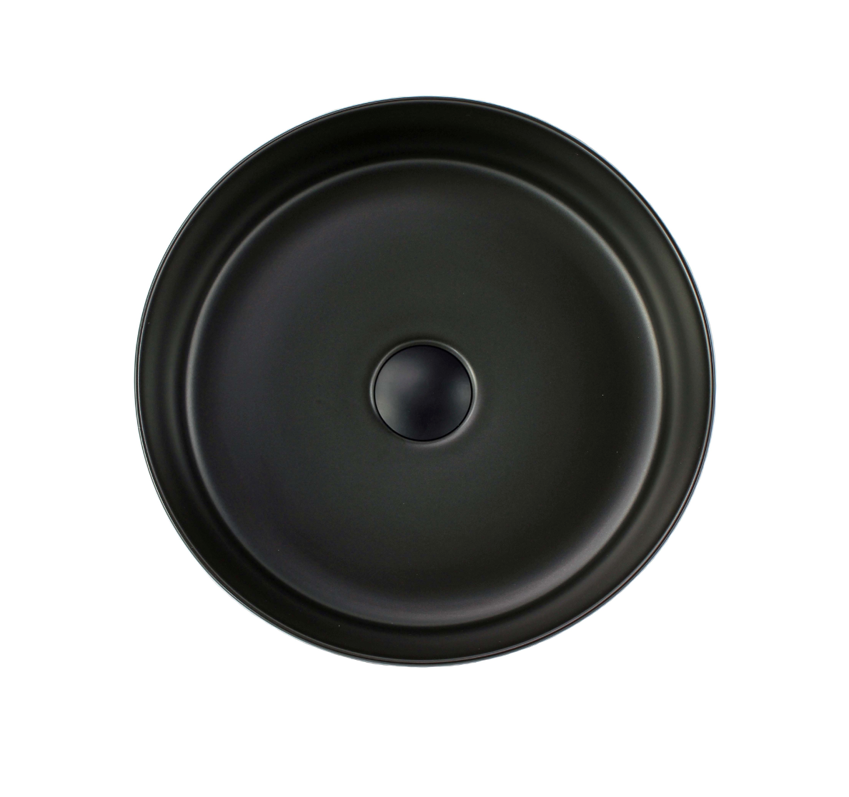 365*365*125 KHEUB FEATHER EDGE BLACK MATTE ROUND BASIN