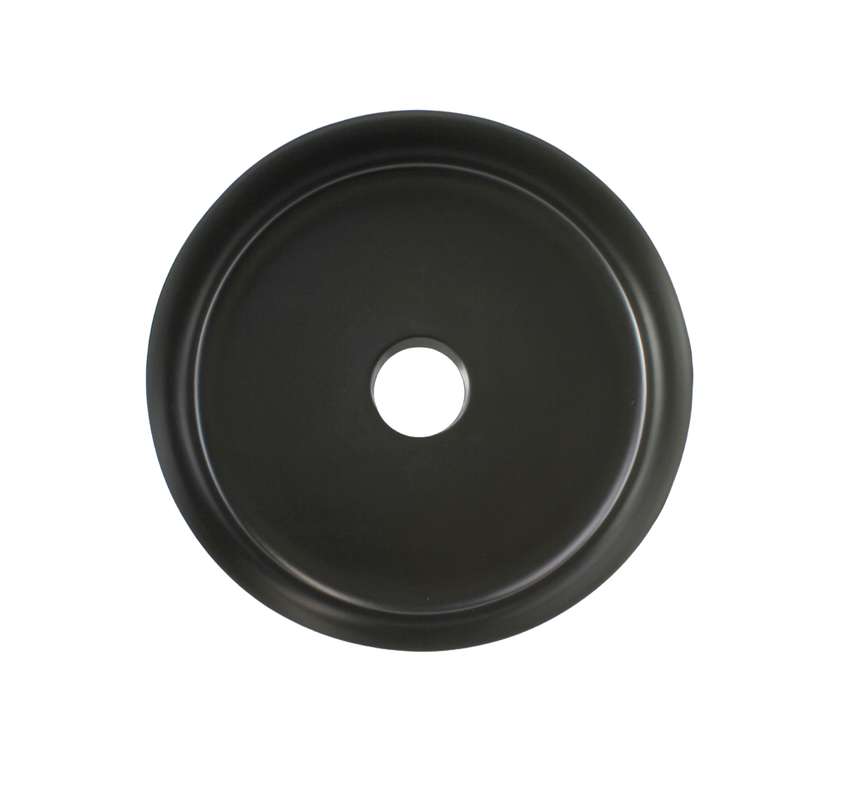 355*355*120 FEATHER EDGE BLACK WHITE ROUND COMPACT BASIN