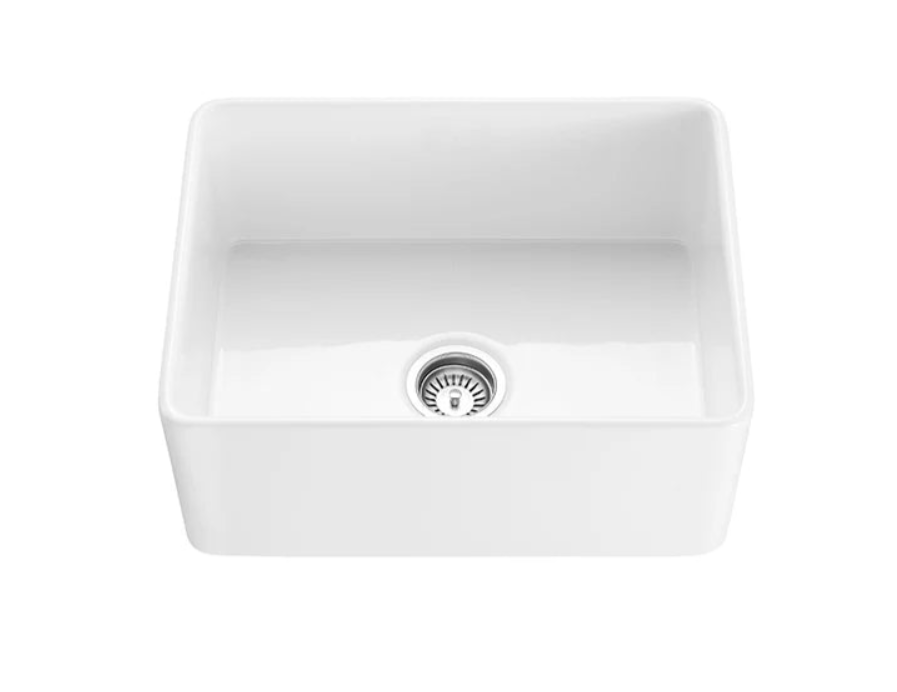 Fireclay farmhouse sink 600*451*253mm - Available in 2 Colours