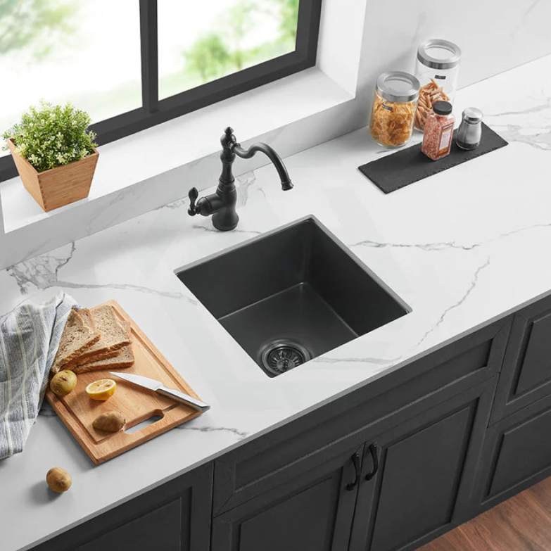 Fireclay Square Insert/Undermount Sink 457*457*228mm - Available in 2 Colours