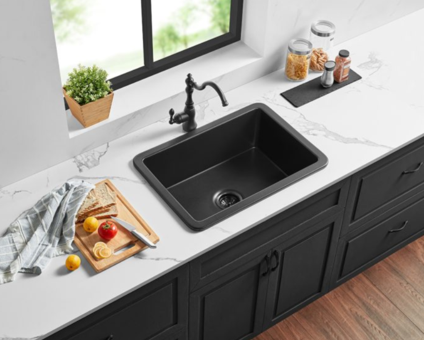 Fireclay Square Insert/Undermount Sink 677*470*282mm - Available in 2 Colours