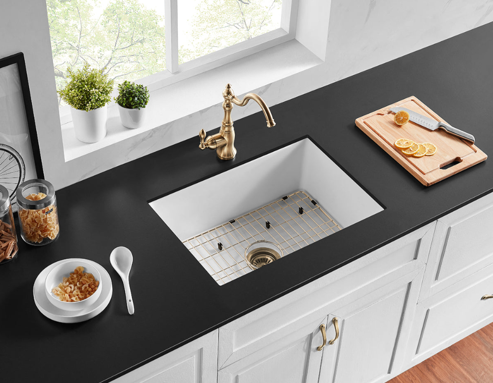 Fireclay Square Insert/Undermount Sink 810*480*255mm - Available in 2 Colours