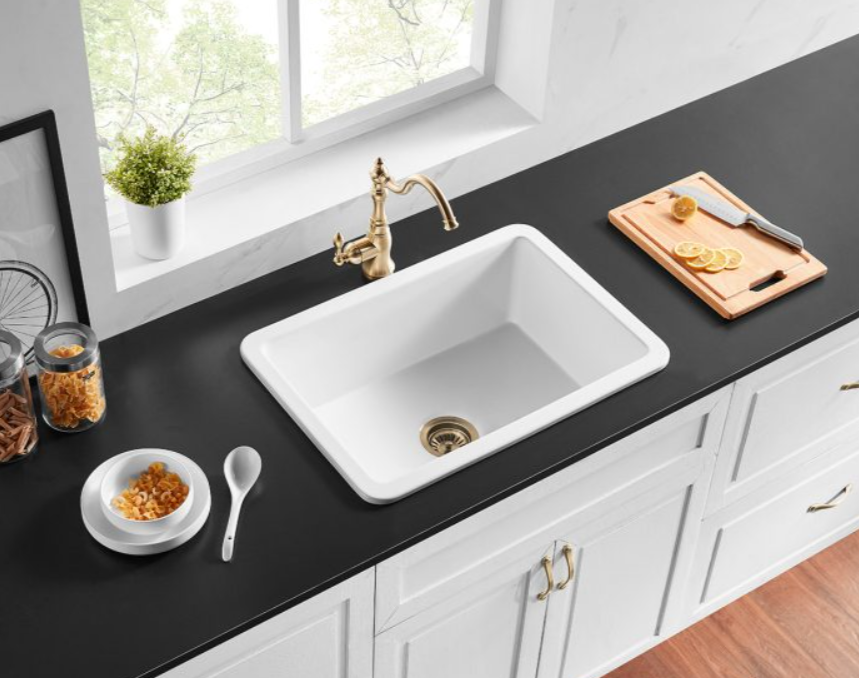 Fireclay Square Insert/Undermount Sink 810*480*255mm - Available in 2 Colours