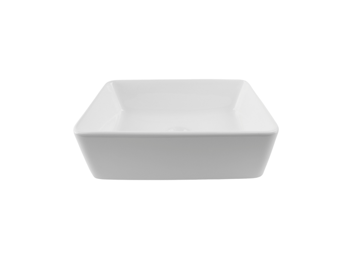 360*235*120 FEATHER EDGE ULTRA WHITE GLOSS COMPACT RECTANGLE BASIN
