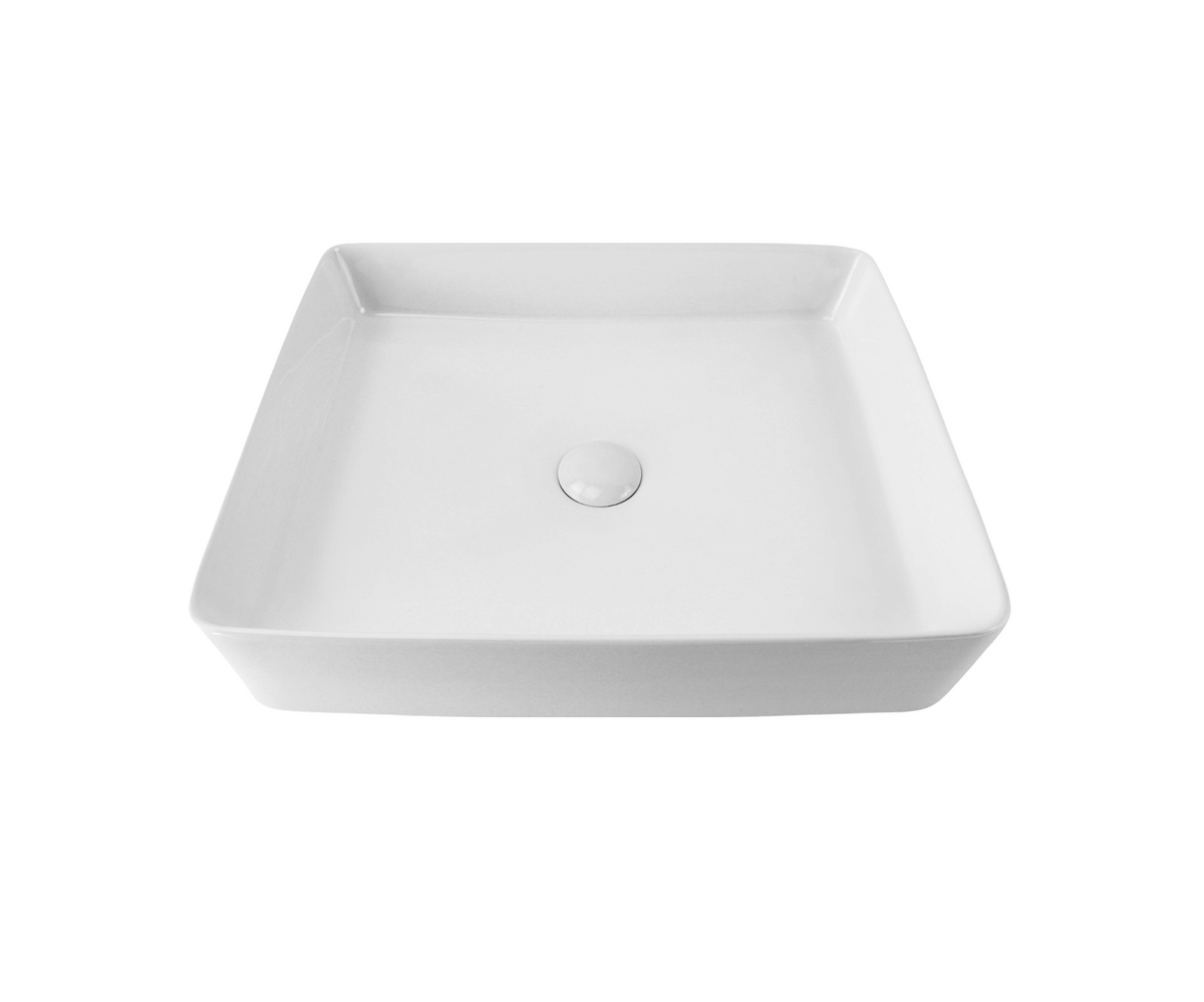470*360*110 KHEUB Feather Edge Rectangle Low Line Ceramic Vanity Basin