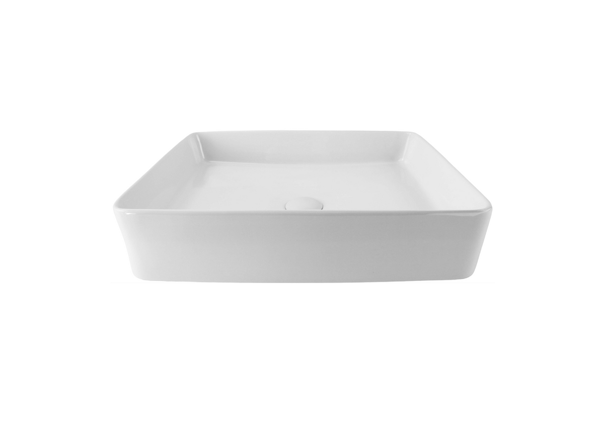 505*405*110 KHEUB Feather Edge Rectangle Large Low Line Ceramic Vanity Basin