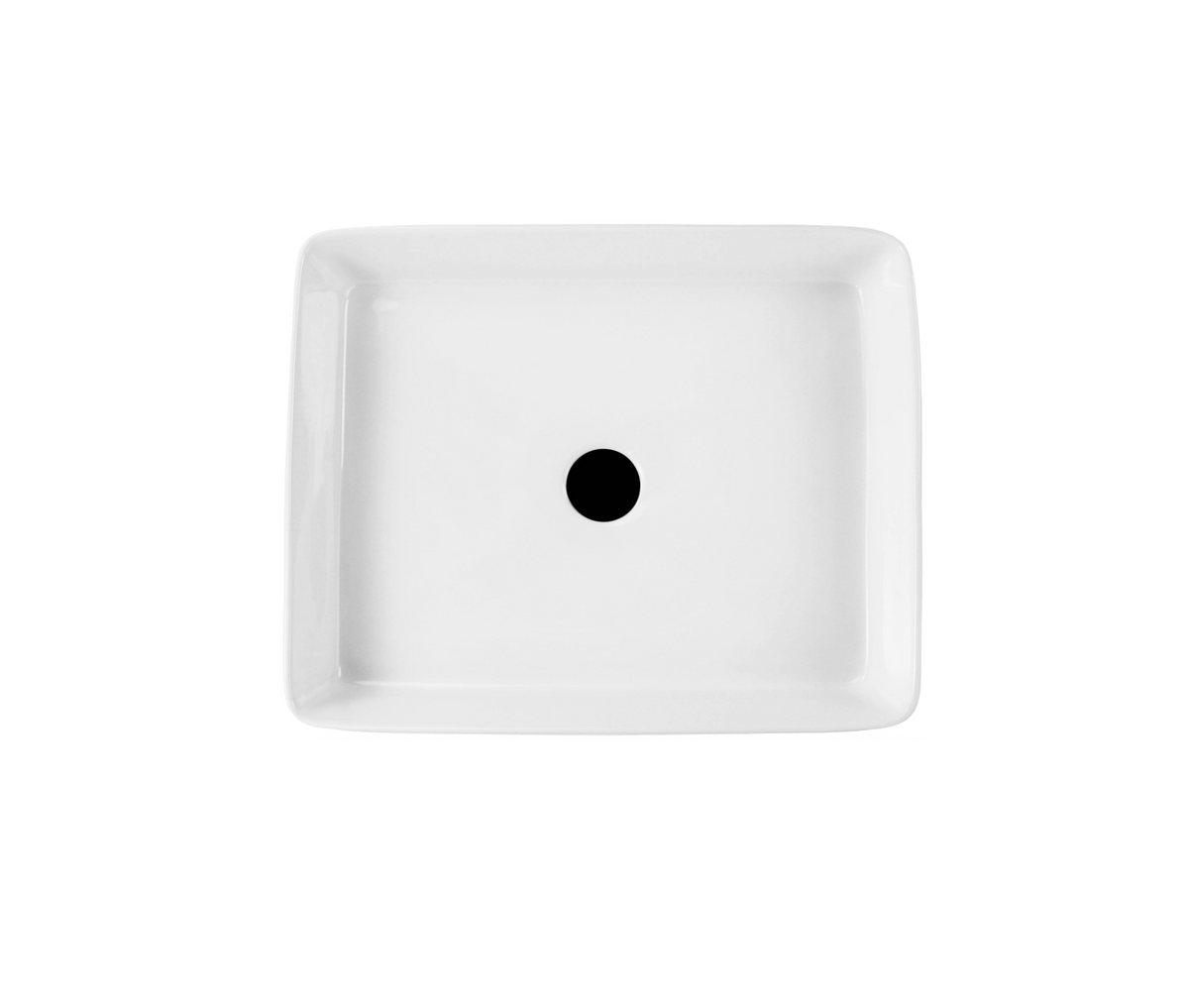 505*405*110 KHEUB Feather Edge Rectangle Large Low Line Ceramic Vanity Basin