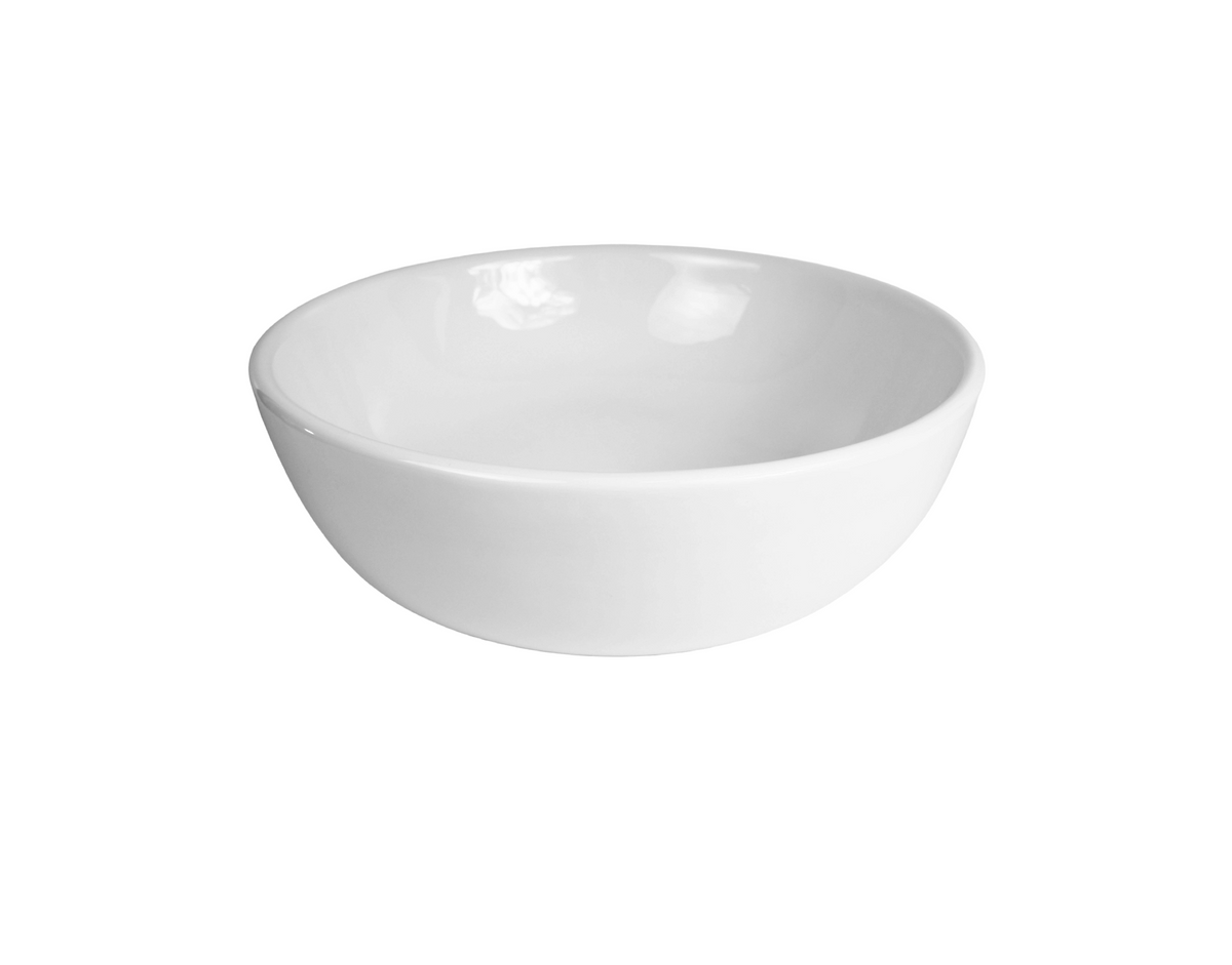 410*410*130 KROHLI ROUND SEAMLESS WHITE GLOSS CERAMIC VANITY BASIN