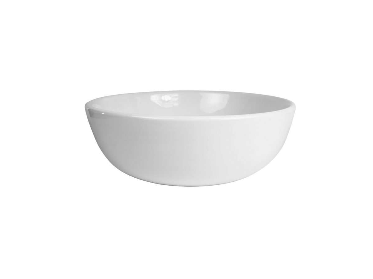410*410*130 KROHLI ROUND SEAMLESS WHITE GLOSS CERAMIC VANITY BASIN