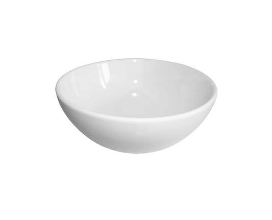 320*320*130 KROHLI SEAMLESS ROUND WHITE GLOSS COMPACT COUNTER VANITY BASIN