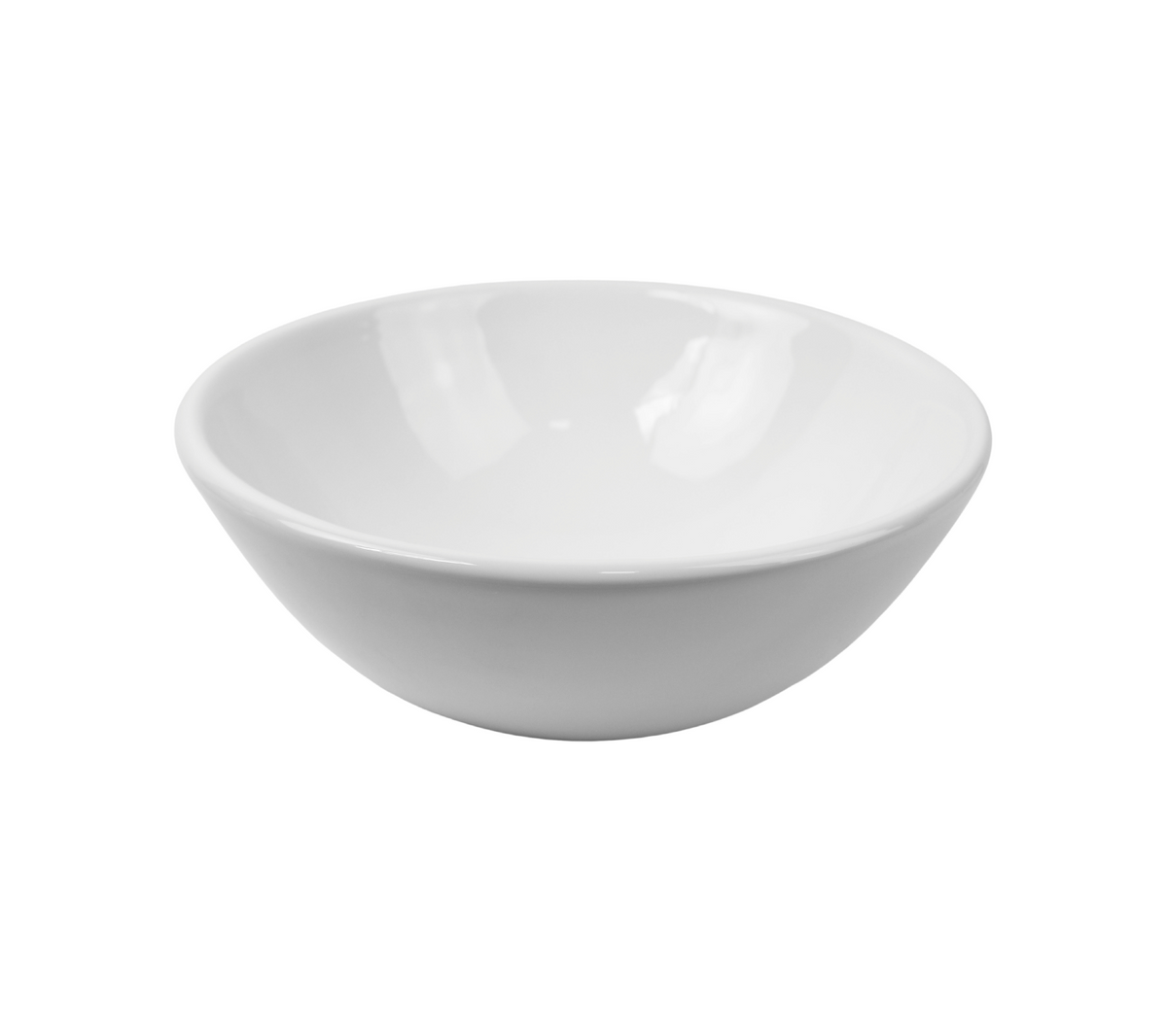 285*285*110 KROHLI ROUND COMPACT WHITE GLOSS COUNTER BASIN