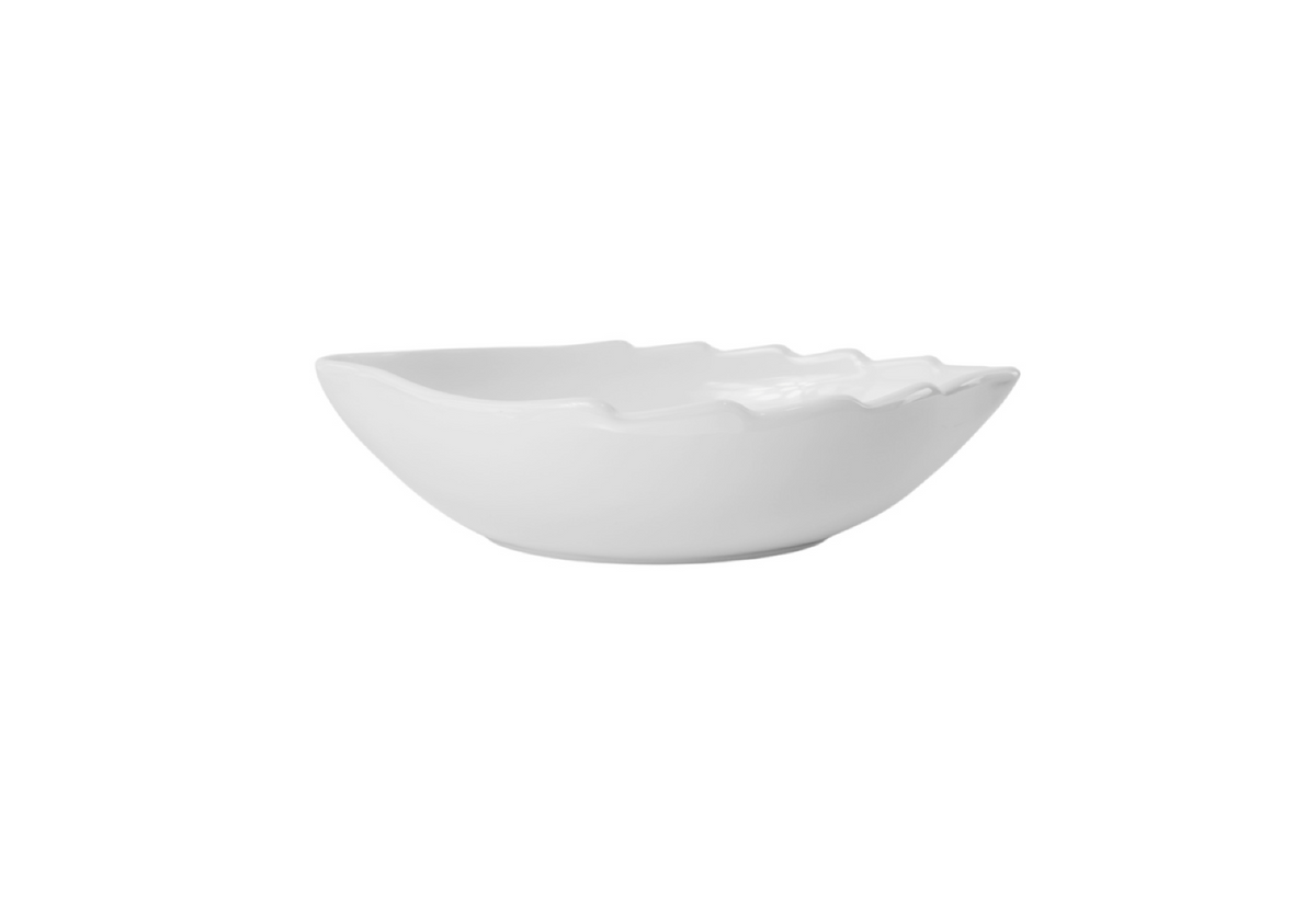 420*240*100 KROHLI COMPACT LEAF WHITE GLOSS COUNTER BASIN