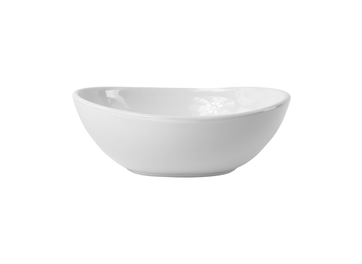 345*265*120 KROHLI COMPACT DESIGNER OVAL CURVE WHITE GLOSS COUNTER BASIN
