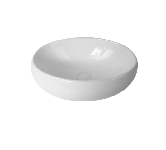 415*310*145 KROHLI BAUBLE RECTANGLE COMPACT WHITE GLOSS COUNTER BASIN