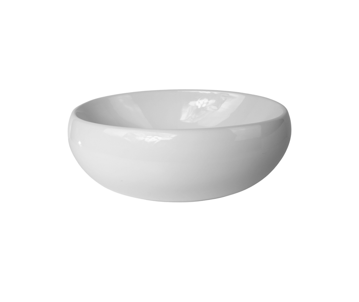 415*310*145 KROHLI BAUBLE RECTANGLE COMPACT WHITE GLOSS COUNTER BASIN