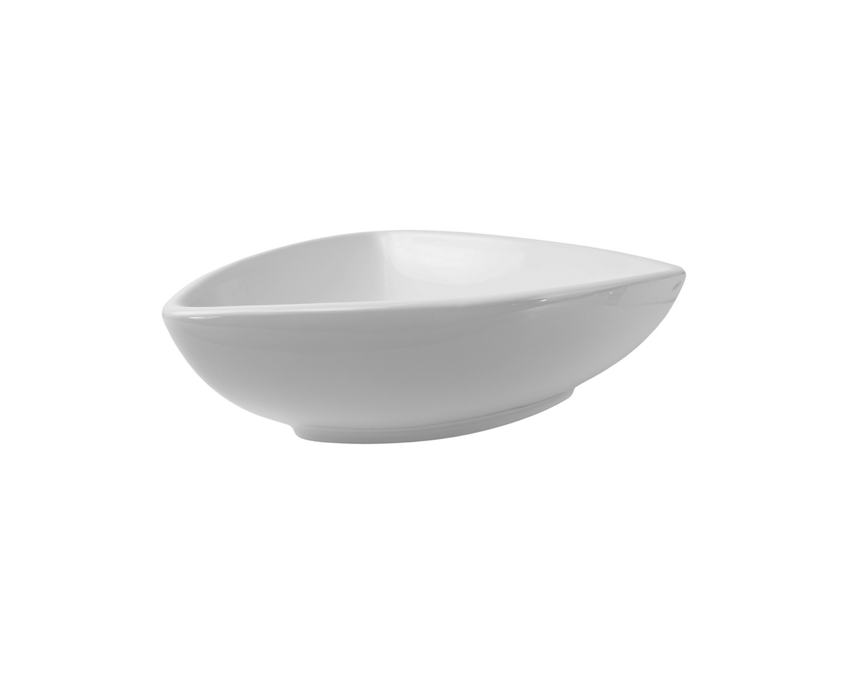 460*455*150 KROHLI CURVED TRIANGLE WHITE GLOSS COUNTER BASIN