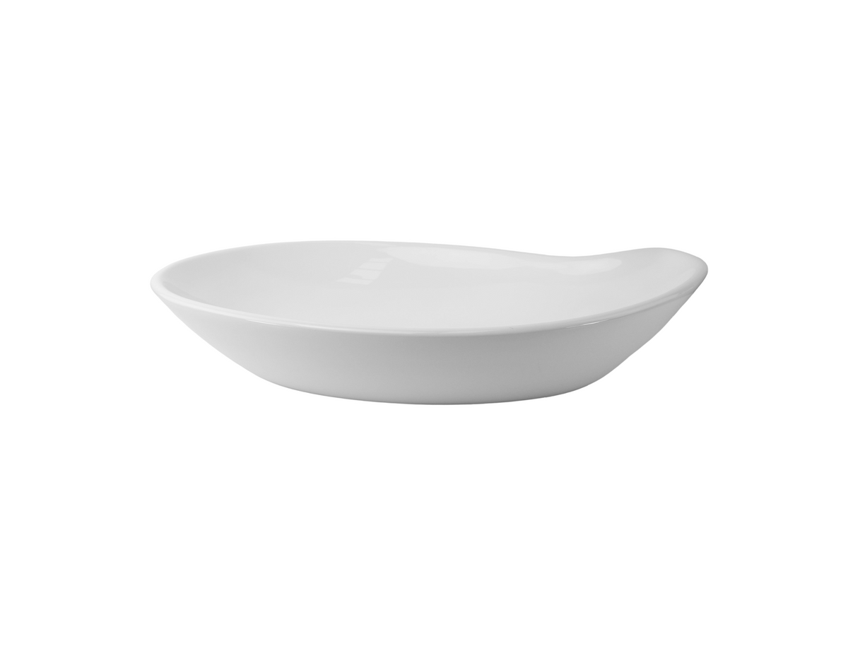 650*380*140 KROHLI TEAR DROP LEAF WHITE GLOSS DESIGNER COUNTER BASIN
