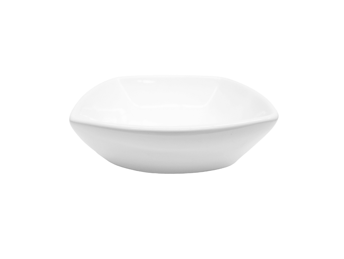 425*425*135 KROHLI SQUARE TAPERED CURVE WHITE GLOSS VANITY BASIN