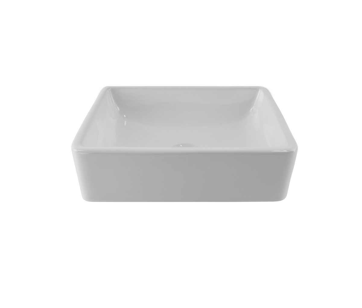 480*370*130 KROHLI Rectangle White Gloss Ceramic Counter Basin