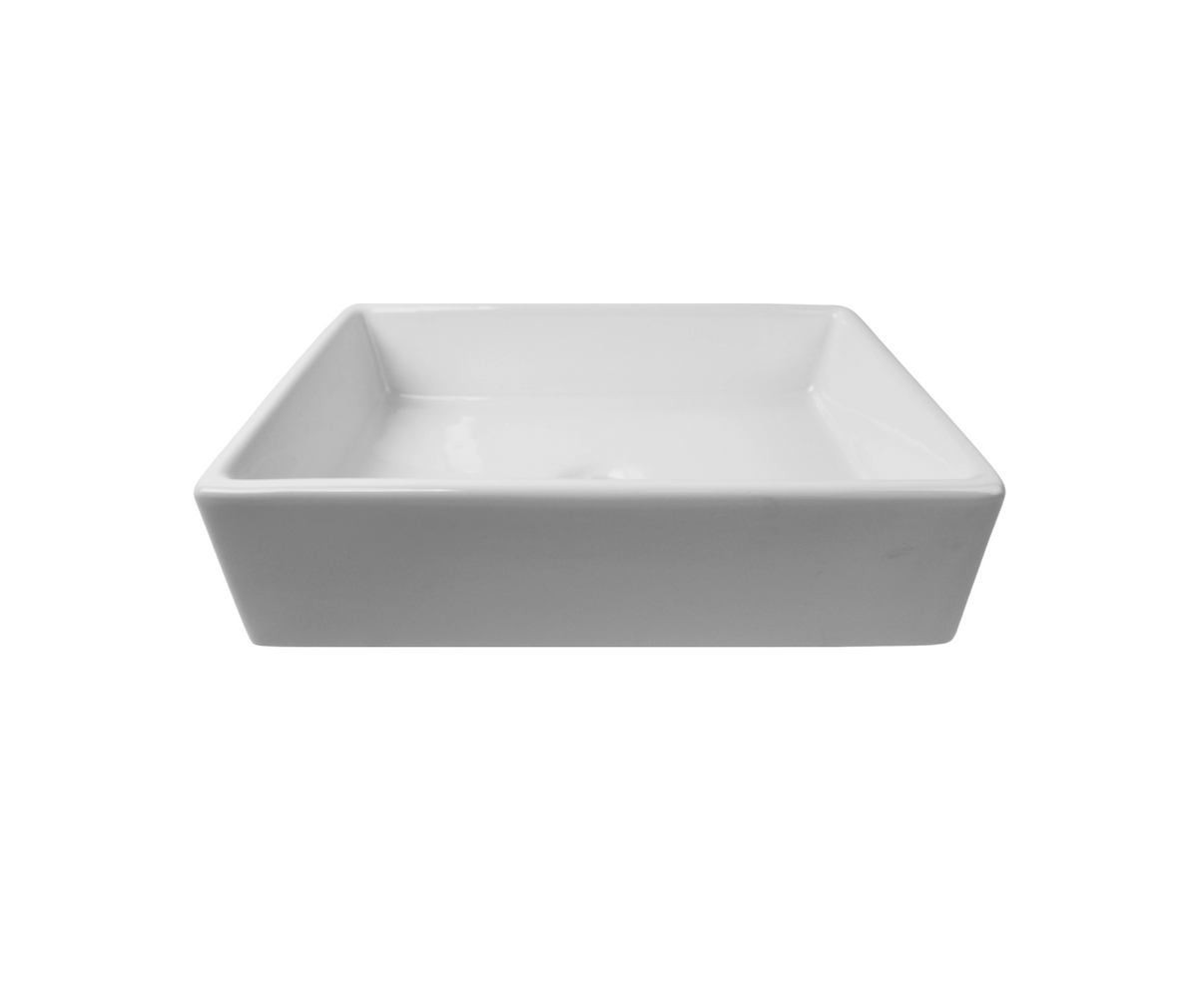 470*330*120 KROHLI Rectangle White Gloss Ceramic Counter Basin
