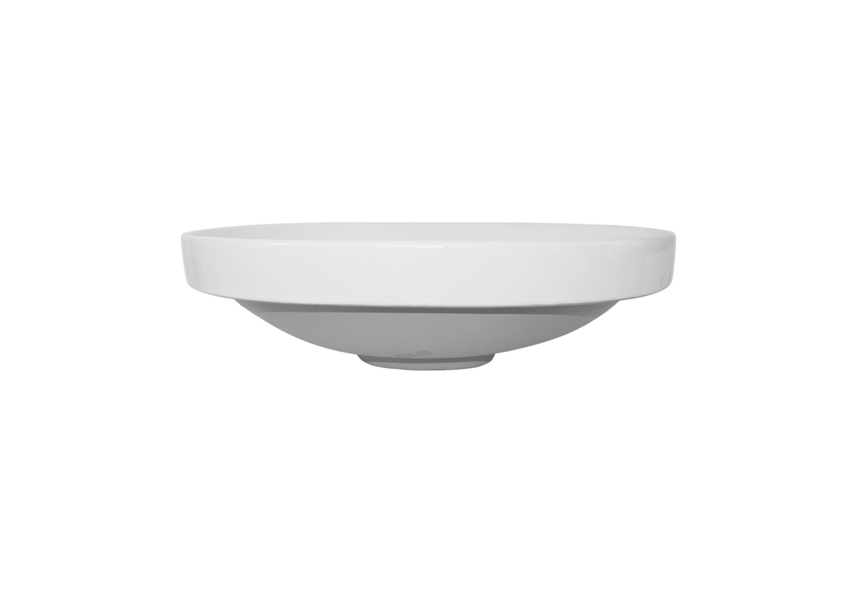 600*400*60/180 KROHLI Semi Insert Oval White Gloss Vanity Basin